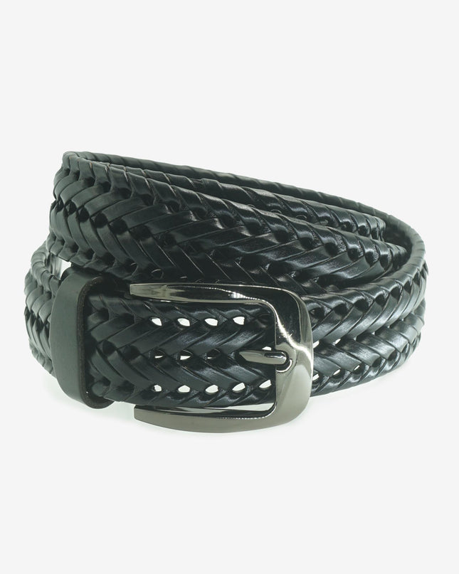 Cintura intrecciata in Pelle Nera INTRECCIO BLACK New Belt 