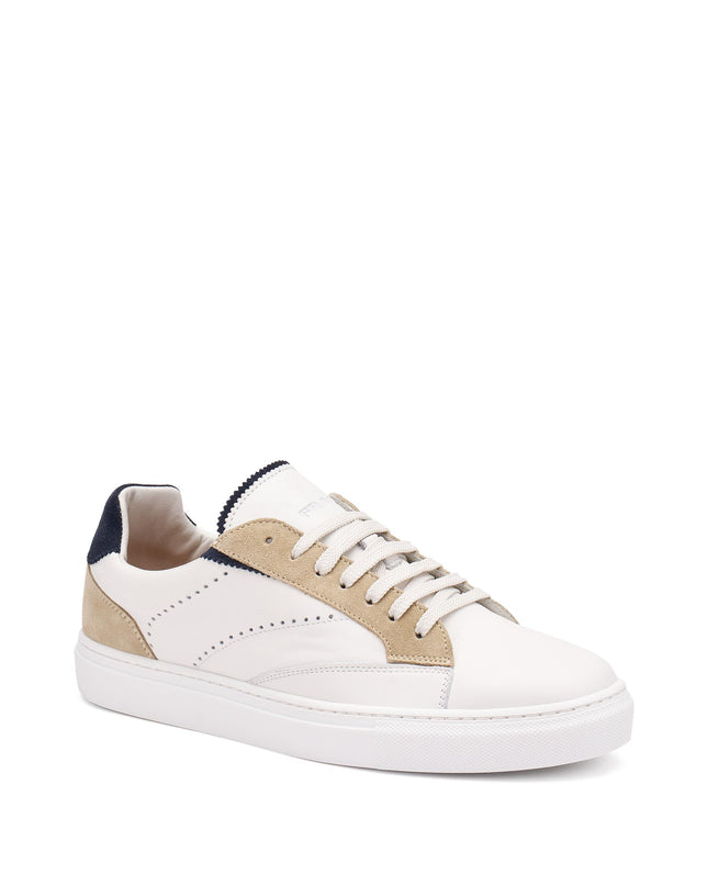 Frau Sneakers Uomo Bassa in Pelle Multi Bianco 29M2 ABISSO Frau 