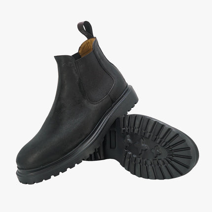 Stivaletti Chelsea Uomo in Pelle Nero DILAN9 NERO OIL Rogal's 