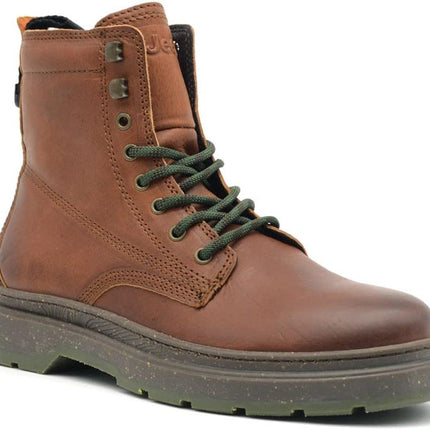 Anfibi Uomo Pelle Cuoio RED ROCK BOOT COGNAC 064 Jeep Footwear 