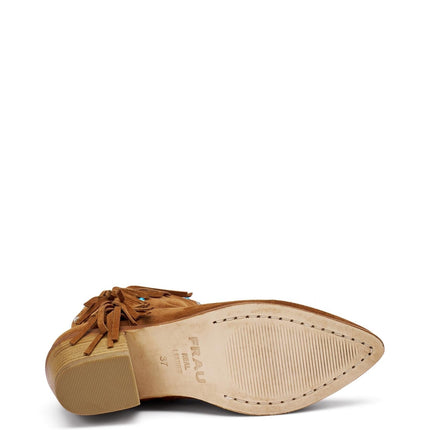 Frau Stivaletto Donna Texano in Camoscio Cuoio - MARIO SPATARELLA