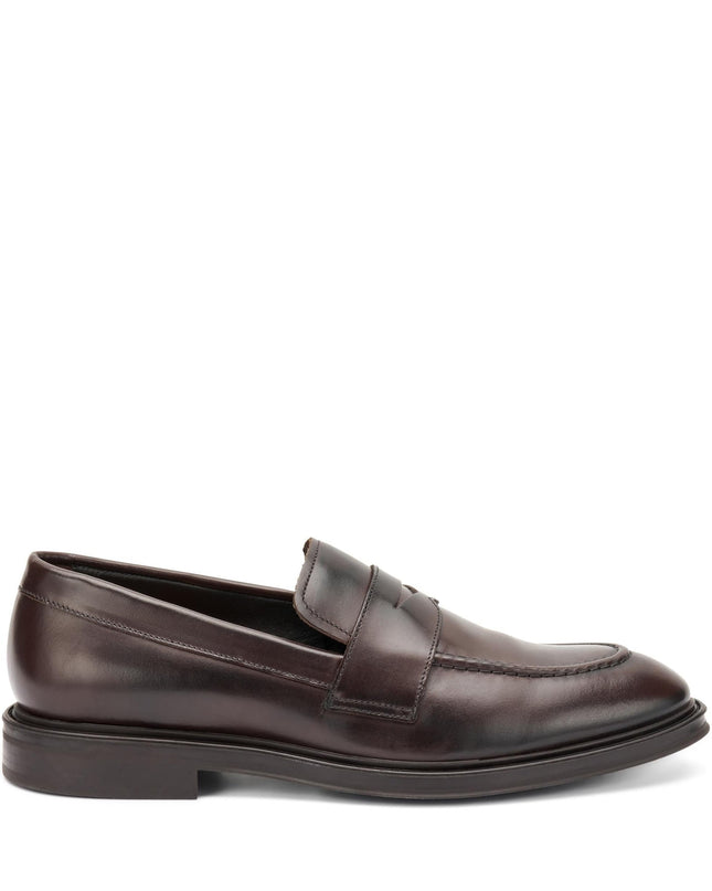 Frau Mocassini Uomo College in Pelle Bordo - MARIO SPATARELLA