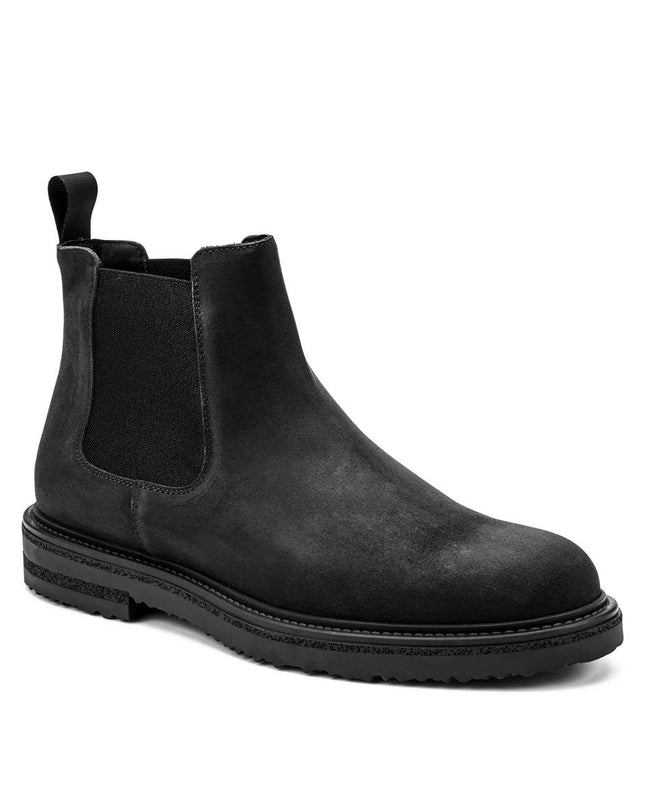 Frau Stivaletti Chelsea Uomo in Camoscio Nero 74A4 RUSTIC BLACK Frau 
