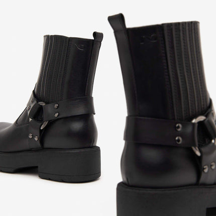 Nero Giardini Stivaletti Biker Donna  Pelle Nero I411988D NERO 100 Nero Giardini 