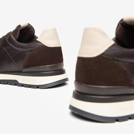 Nero Giardini Sneakers Bassa Uomo in Pelle Marrone I400411U MORO 300 Nero Giardini 