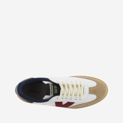 Victoria Sneakers Donna Bassa Pelle Bianco Multi 1126217 BERLIN MARINO Victoria 