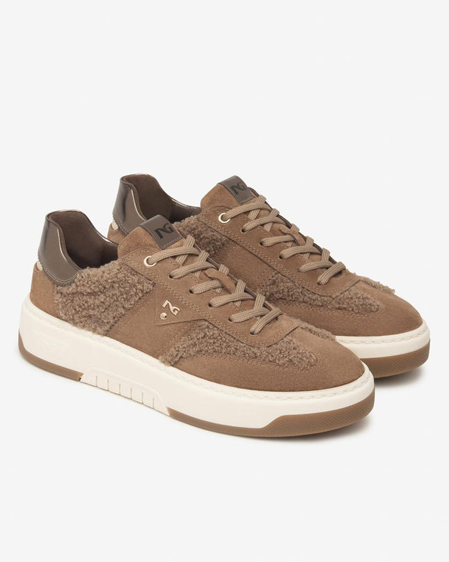 Nero Giardini Sneakers Donna in Teddi e Camoscio Mou I514226D MOU 442 Nero Giardini 