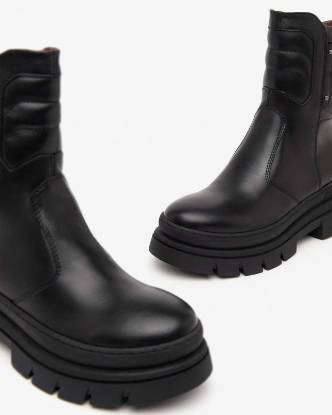 Stivaletti Biker Donna Pelle Nero I411931D NERO 100 Nero Giardini 