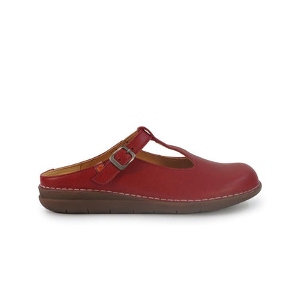 Jungla Sandalo Sabot Donna con Cinturino in Pelle Rossa - MARIO SPATARELLA