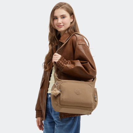 Kipling Borse Tracolla Multitasche Tan Cuoio GABB TAN Kipling 