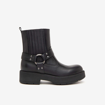 Nero Giardini Stivaletti Biker Donna  Pelle Nero I411988D NERO 100 Nero Giardini 