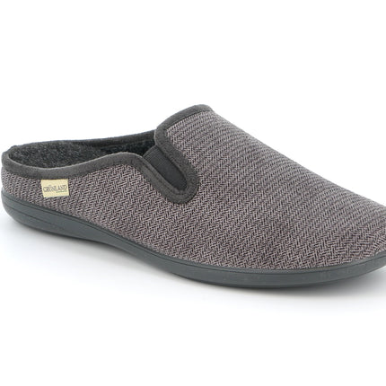 Pantofole Uomo Tessuto Grigio CI2663 GAFO GRIGIO Grunland 