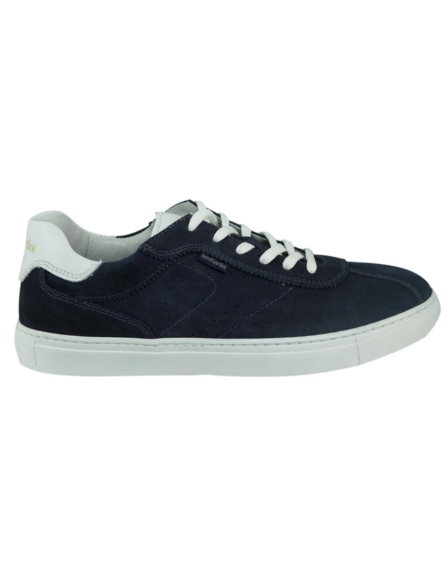 Sneakers Uomo in Camoscio Nero Giardini E101970U BLU 207 Nero Giardini 