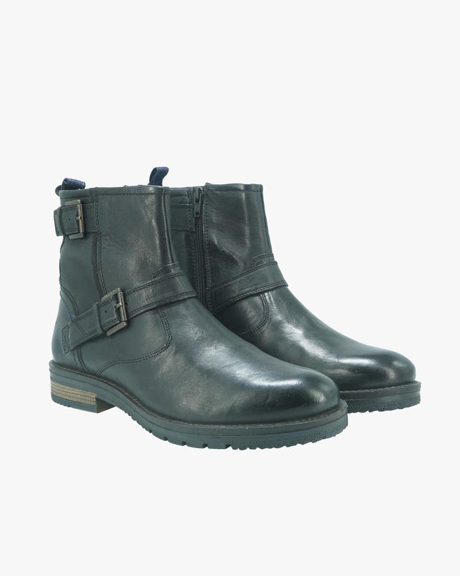Stivaletti Uomo in Pelle BOOGIE BIKER ANTRACITE Wrangler 