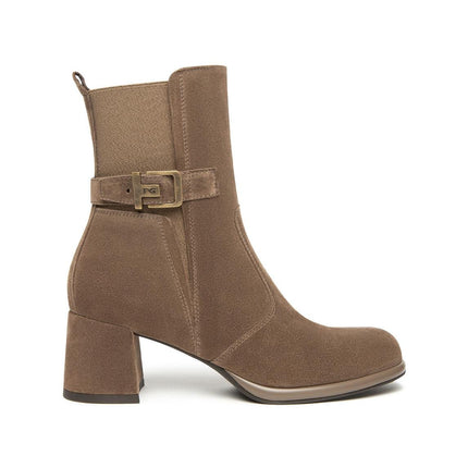 Nero Giardini Stivaletti Donna con Tacco in Camoscio Spago - MARIO SPATARELLA