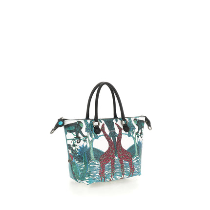 Gabs Borsa Convertibile e Trasformabile con Tracolla in Pelle Fantasia Jungle Tanzania G3 PLUS TG M JUNGLE TANZANIA Gabs 