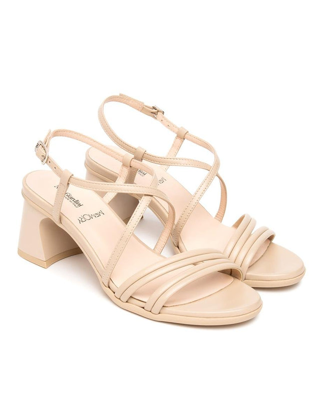 Nero Giardini Sandali Donna con Tacco in Pelle Lino - MARIO SPATARELLA