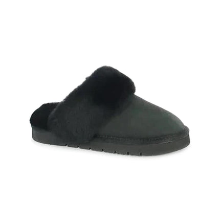 Pantofole Donna in Pelle CI2721 NERO Grunland 