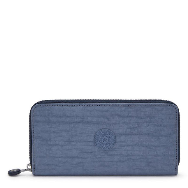 Portafogli Donna Lungo Blu Jeans MONEY WORLD BLUE LOVER Kipling 