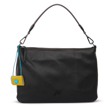 Gabs Borsa a Spalla Trasformabile in Pelle Nero con Tracolla - MARIO SPATARELLA