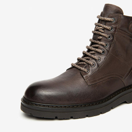 Nero Giardini Stivaletti Anfibi Uomo in Pelle Testa di Moro - MARIO SPATARELLA