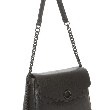 Borsa Tracolla in Pelle Nero JYT02 MELLOW NEON NERO 001 Mandarina Duck 