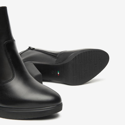 Nero Giardini Stivaletti Tronchetti Donna in Pelle Nero - MARIO SPATARELLA