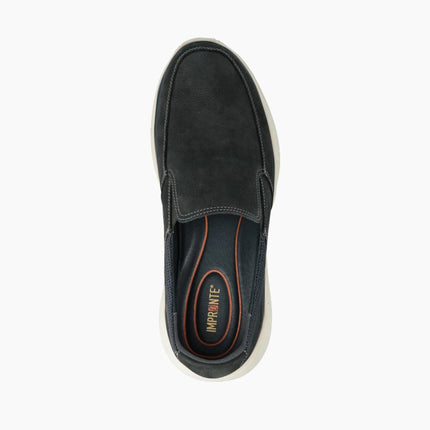 Impronte Mocassini Uomo Slip On in Nabuk Blu - MARIO SPATARELLA