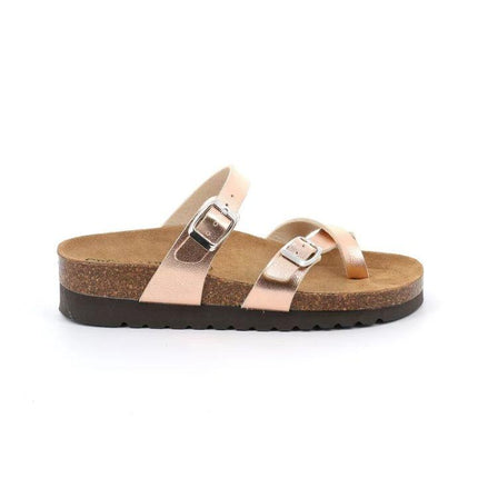 Grunland Sandalo Plantare Infradito Sughero Bio Donna Laminato Rame CB2438 HOLA RAME Grunland 