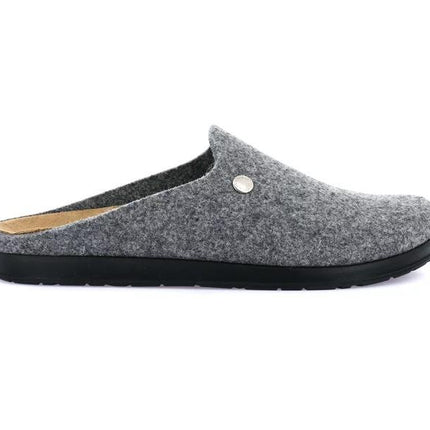 Pantofole Uomo Feltro di Lana Grigio CE0251 PONE GREY Grunland 