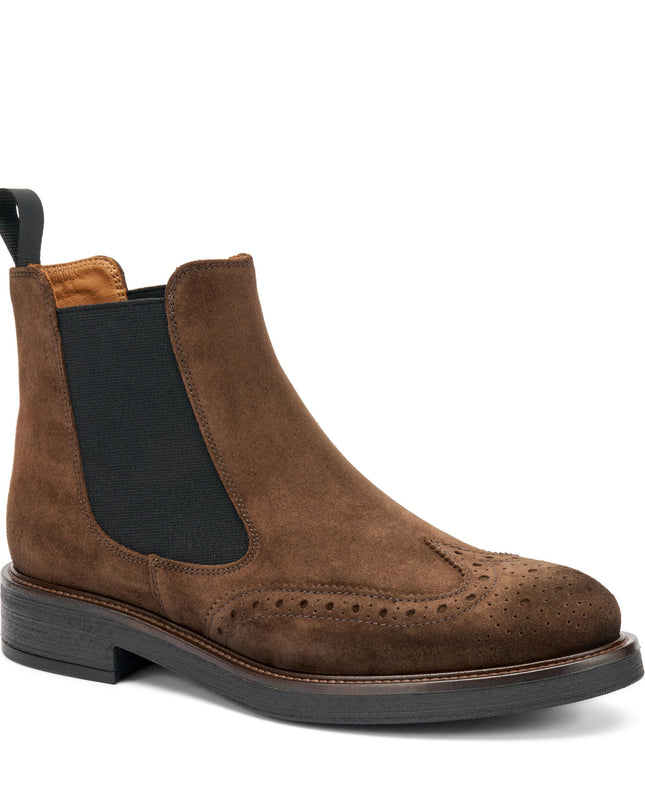 Stivaletti Frau Chelsea Oxford Donna in Camoscio Cacao 96A6 WAXY CACAO Frau 