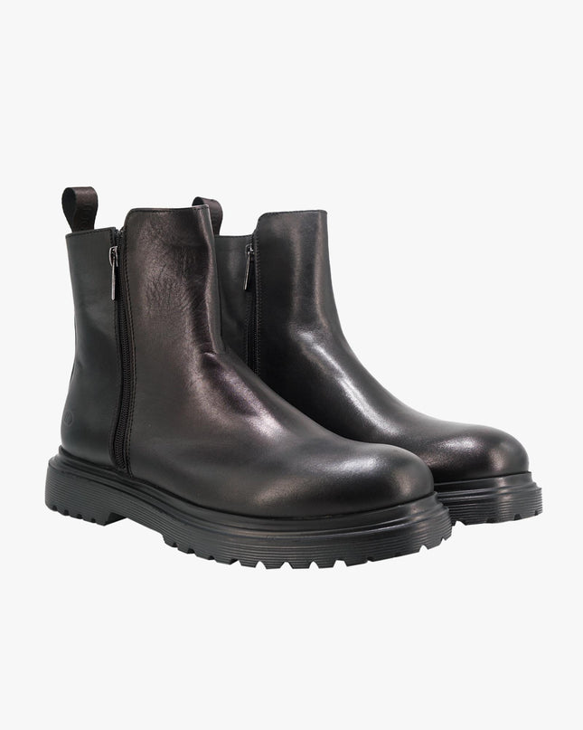 Stivaletti Uomo in Pelle Nera - MARIO SPATARELLA