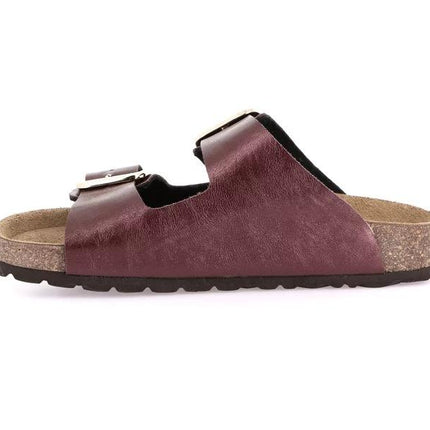 Grunland Sandali Donna Plantare Sughero Doppia Fibbia in Tessuto Bordeaux CB1802 ENNY VINACCIA Grunland 