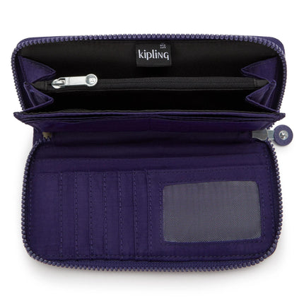 Kipling Portafogli Lungo Donna in Tessuto Moonlit Blu MONEY WORLD MOONLIT BLUE Kipling 