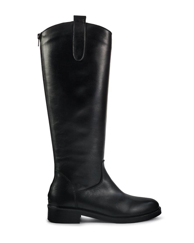 Spatarella Stivali Donna con Tacco Basso Cavallerizza in Pelle Nero LP22 BLACK Spatarella 