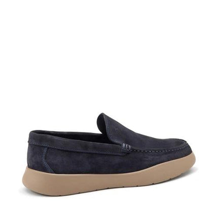 Mocassini Uomo in Pelle Camoscio Blu 13D0 BLU Frau 