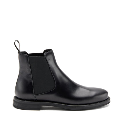 Frau Stivaletti Chelsea Donna Tacco Basso in Pelle Nero 98L3 SETA BLACK Frau 