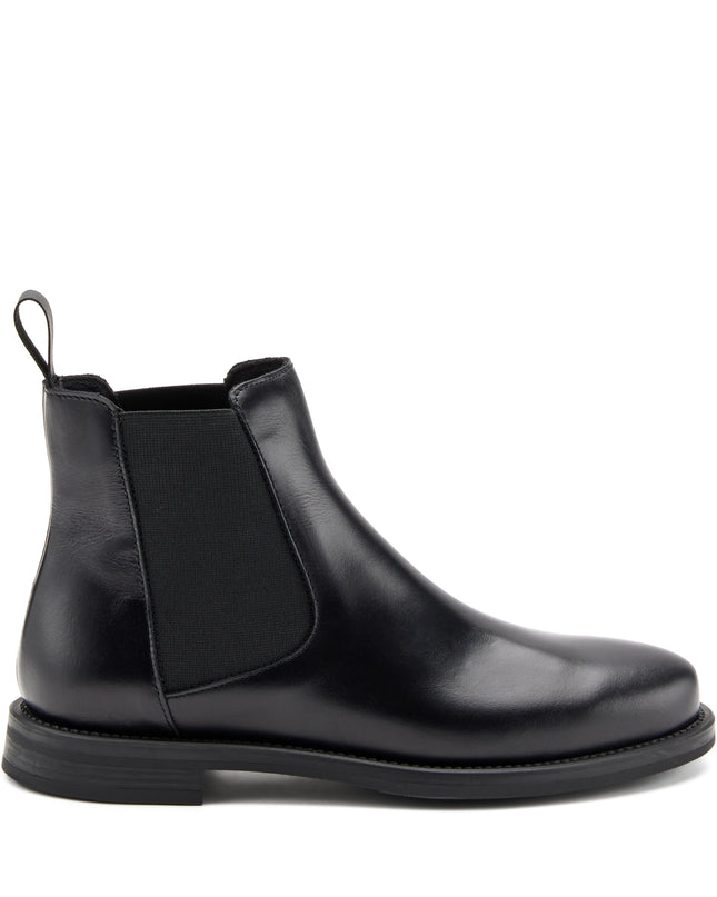 Frau Stivaletti Chelsea Donna Tacco Basso in Pelle Nero 98L3 SETA BLACK Frau 