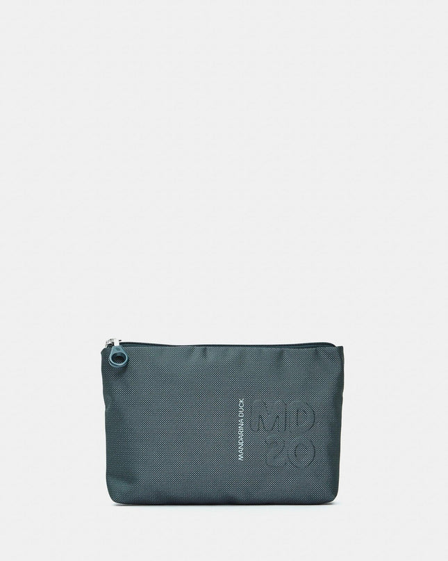 Pochette con Zip in Tessuno Verde - MARIO SPATARELLA