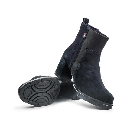 Callaghan Stivaletti Chelsea Donna con Tacco in Camoscio Blu 31019 PANDORA BLUE Callaghan 