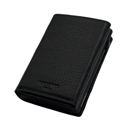 Moero Pro Plus Bottolato Black Zip Portafoglio Slim PRO PLUS BOTTOLATO BLACK ZIP CARD Moero 