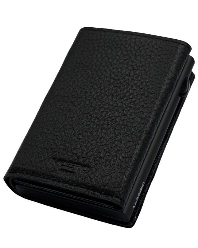 Moero Pro Plus Bottolato Black Zip Portafoglio Slim PRO PLUS BOTTOLATO BLACK ZIP CARD Moero 