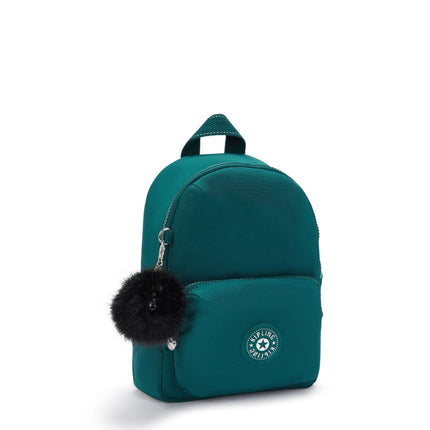 Zainetto Multitasche in Tessuto Verde con Spallacci Regolabili ZINNA GRACEFUL GREEN Kipling 