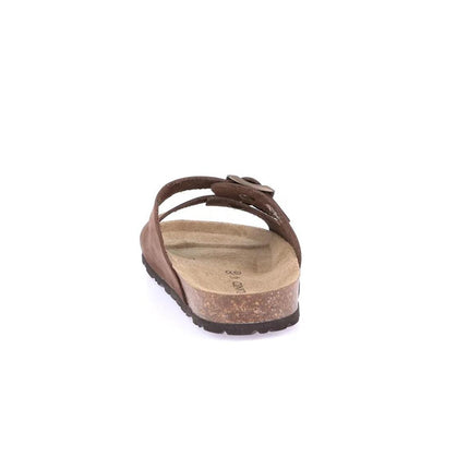 Grunland Sandali Donna Plantare Sughero Doppia Fibbia in Nabuk Moro CB0003 SARA MARRONE Grunland 