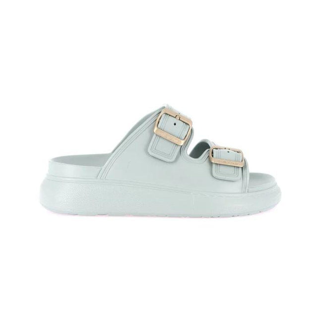 Grunland Sandali Ciabatta Platform Doppia Fibbia Donna in Gomma Salvia CI1906 DALA SALVIA Grunland 