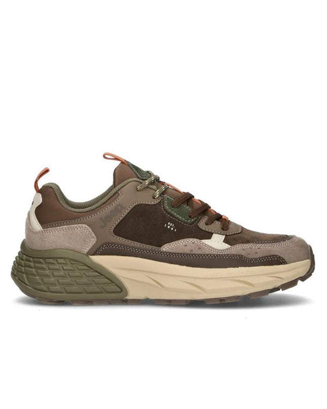 Jeep Sneakers Uomo Multicolor Marrone GROOVE U DARK BROWN Jeep Footwear 