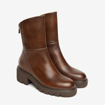 Nero Giardini Stivaletti Donna con Tacco in Pelle Marrone - MARIO SPATARELLA