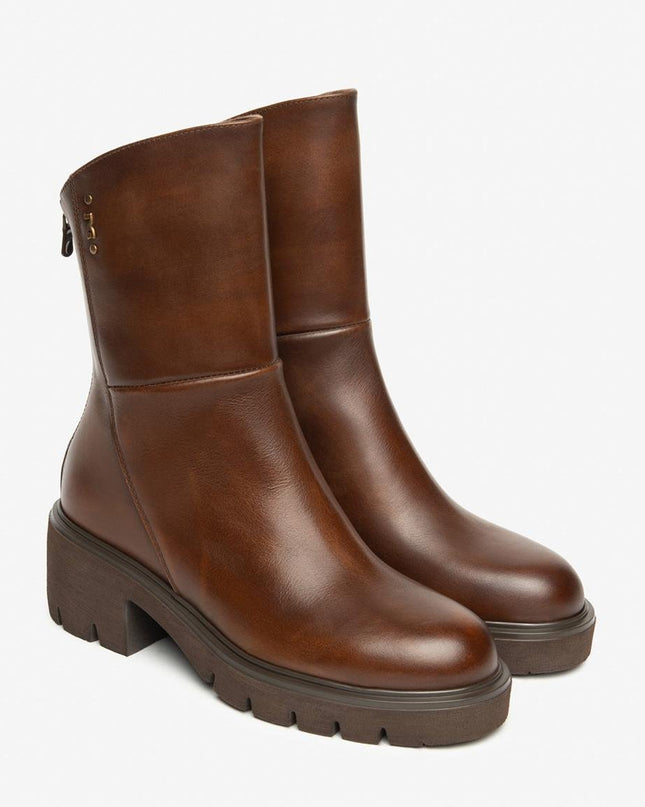 Nero Giardini Stivaletti Donna con Tacco in Pelle Marrone - MARIO SPATARELLA