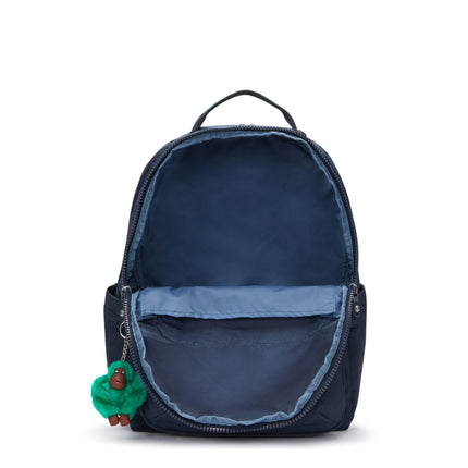 Zaino Porta Computer 15 Pollici Blu SEOUL COLLEGE BLUE GREEN BLOCK Kipling 