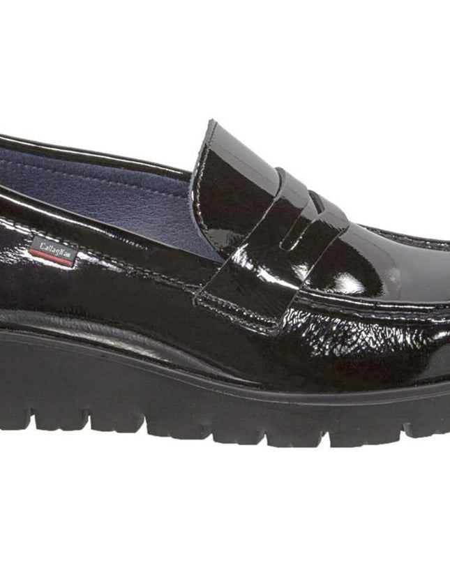 Mocassini Donna Vernice Nero 89803 HAMAN BLACK Callaghan 